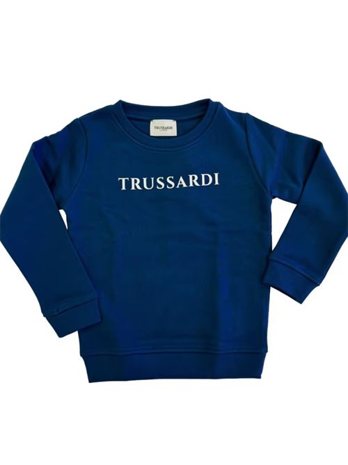 felpa bambino blu TRUSSARDI JEANS | TIA24086FE/T9BLUE_N/O-W